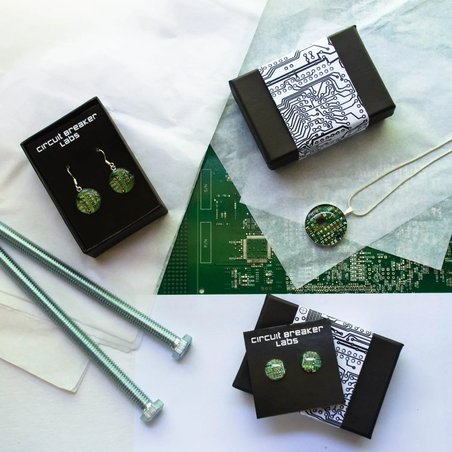 Dark Brown Circuit Board Bookmark, Recycled Computer Gift for Engineer Bibliophile