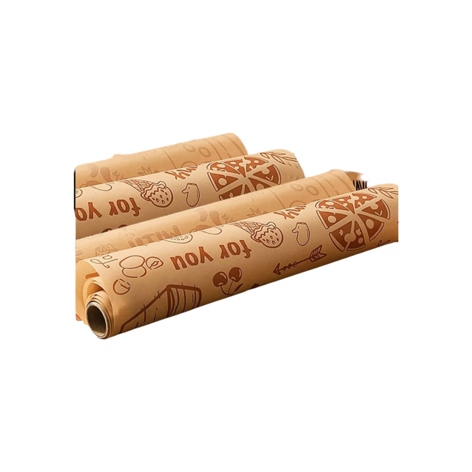 Decorated Non-Stick  Baking Sheet Sandwich Wrapping Roll Paper Sheet