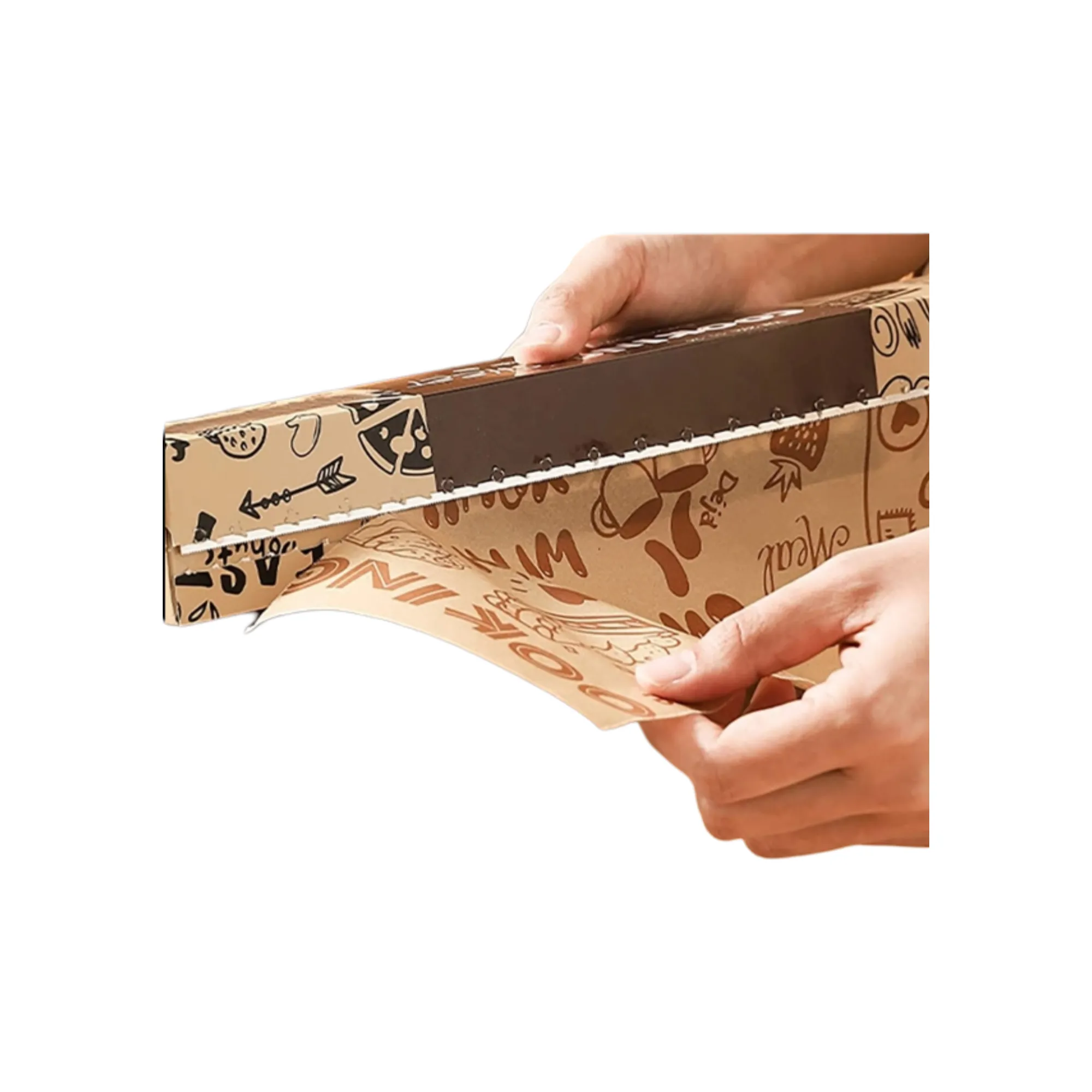 Decorated Non-Stick  Baking Sheet Sandwich Wrapping Roll Paper Sheet
