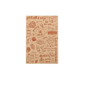 Decorated Non-Stick  Baking Sheet Sandwich Wrapping Roll Paper Sheet