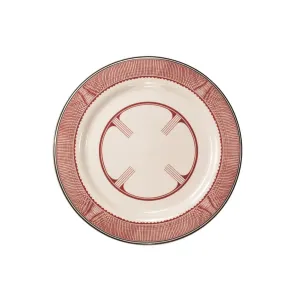 Dinner Plate - Mimbreño Maroon & White | Mimbreño