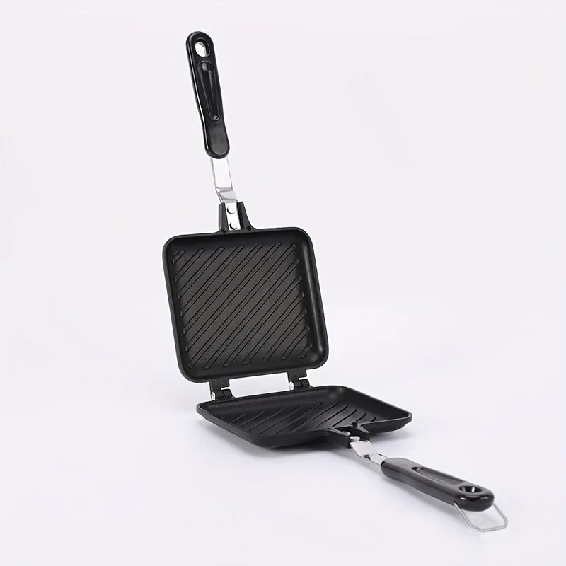 Doublesided NonStick Grilling Pan for Sandwiches and Waffles