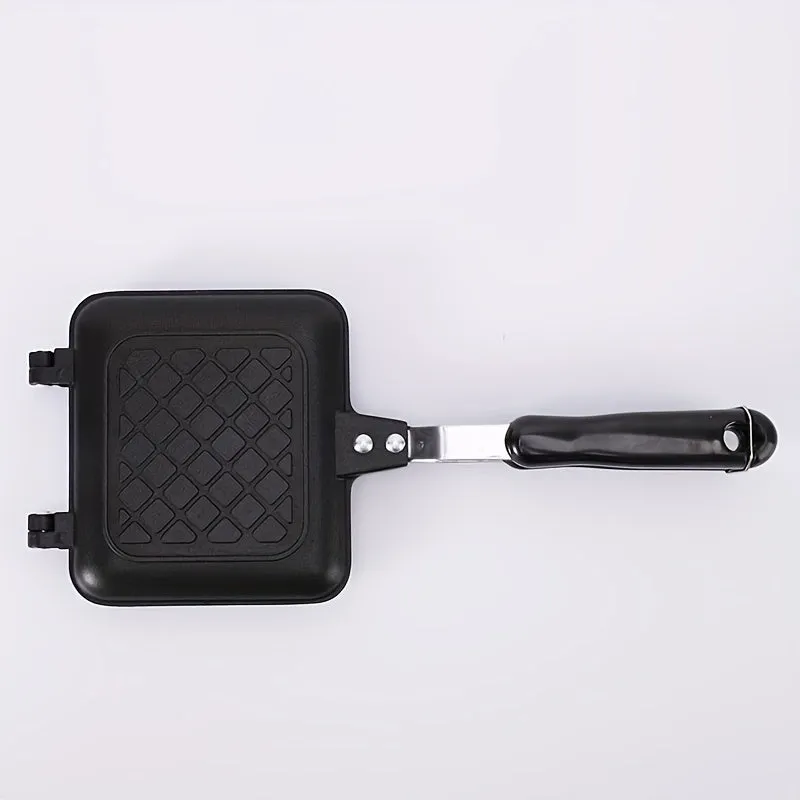 Doublesided NonStick Grilling Pan for Sandwiches and Waffles