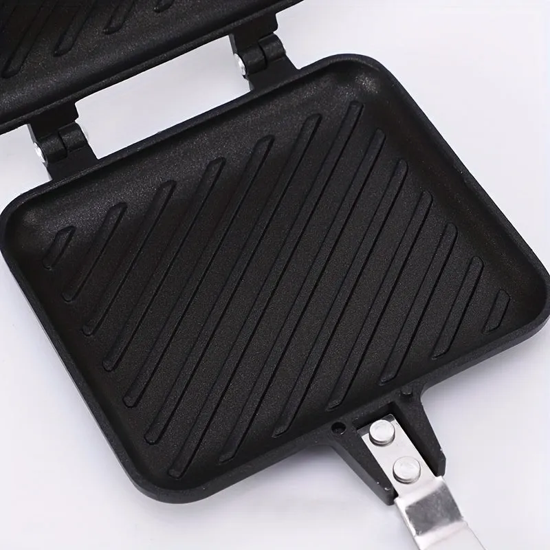 Doublesided NonStick Grilling Pan for Sandwiches and Waffles
