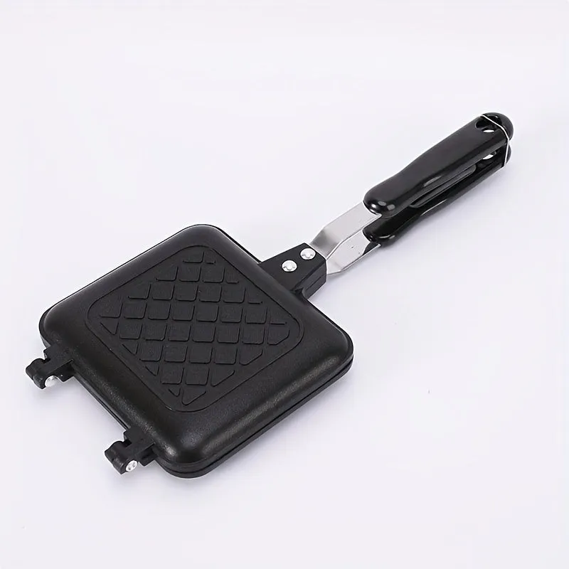 Doublesided NonStick Grilling Pan for Sandwiches and Waffles