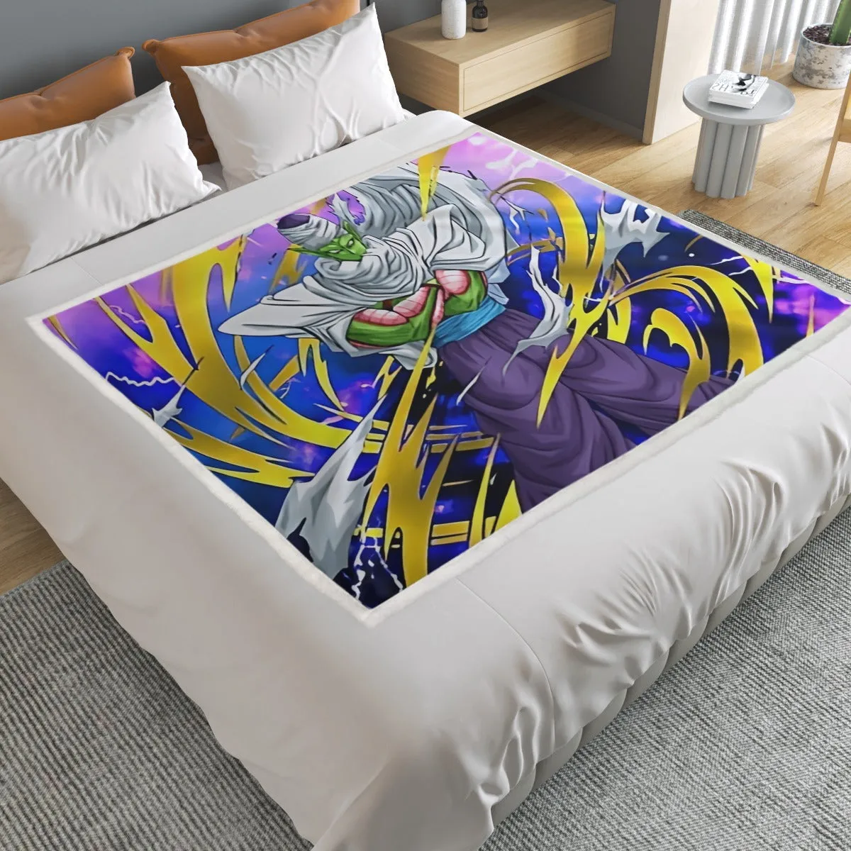Dragon Ball Angry Piccolo Waiting Fight Aura Yellow Fashion Household Warm Blanket