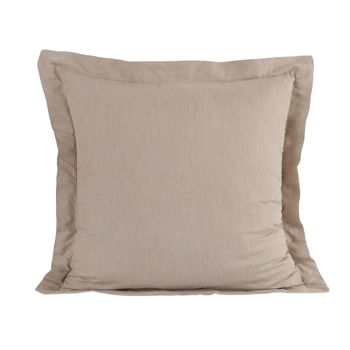 Emmie 100% Natural Egyptian Cotton with Hemm Stitch 2PC Pillow Case Euro Set