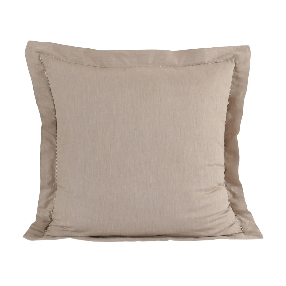 Emmie 100% Natural Egyptian Cotton with Hemm Stitch 2PC Pillow Case Euro Set