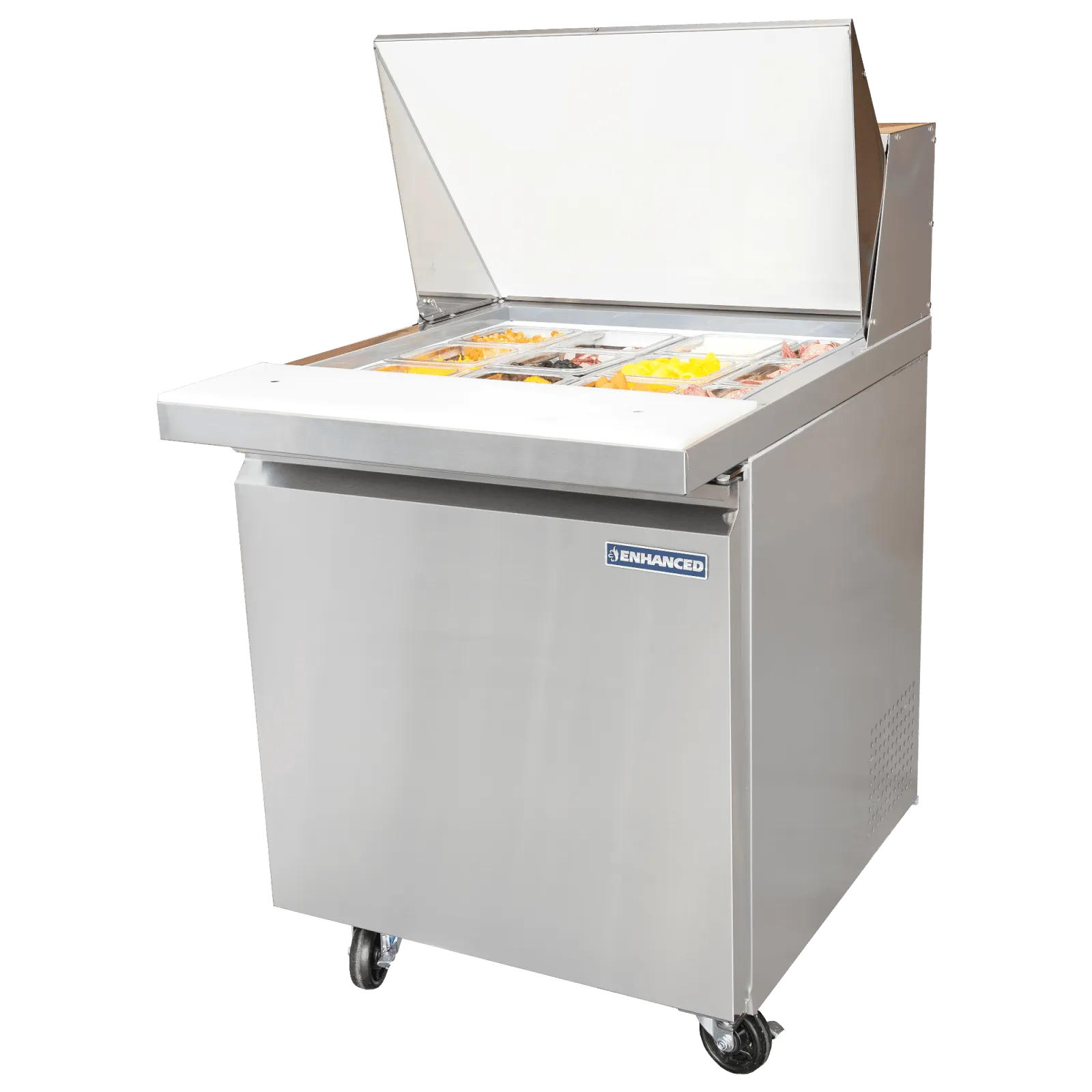 ESPM-27-12-HC Enhanced 27" Refrigerated Sandwich/Salad Prep Unit, Mega Top