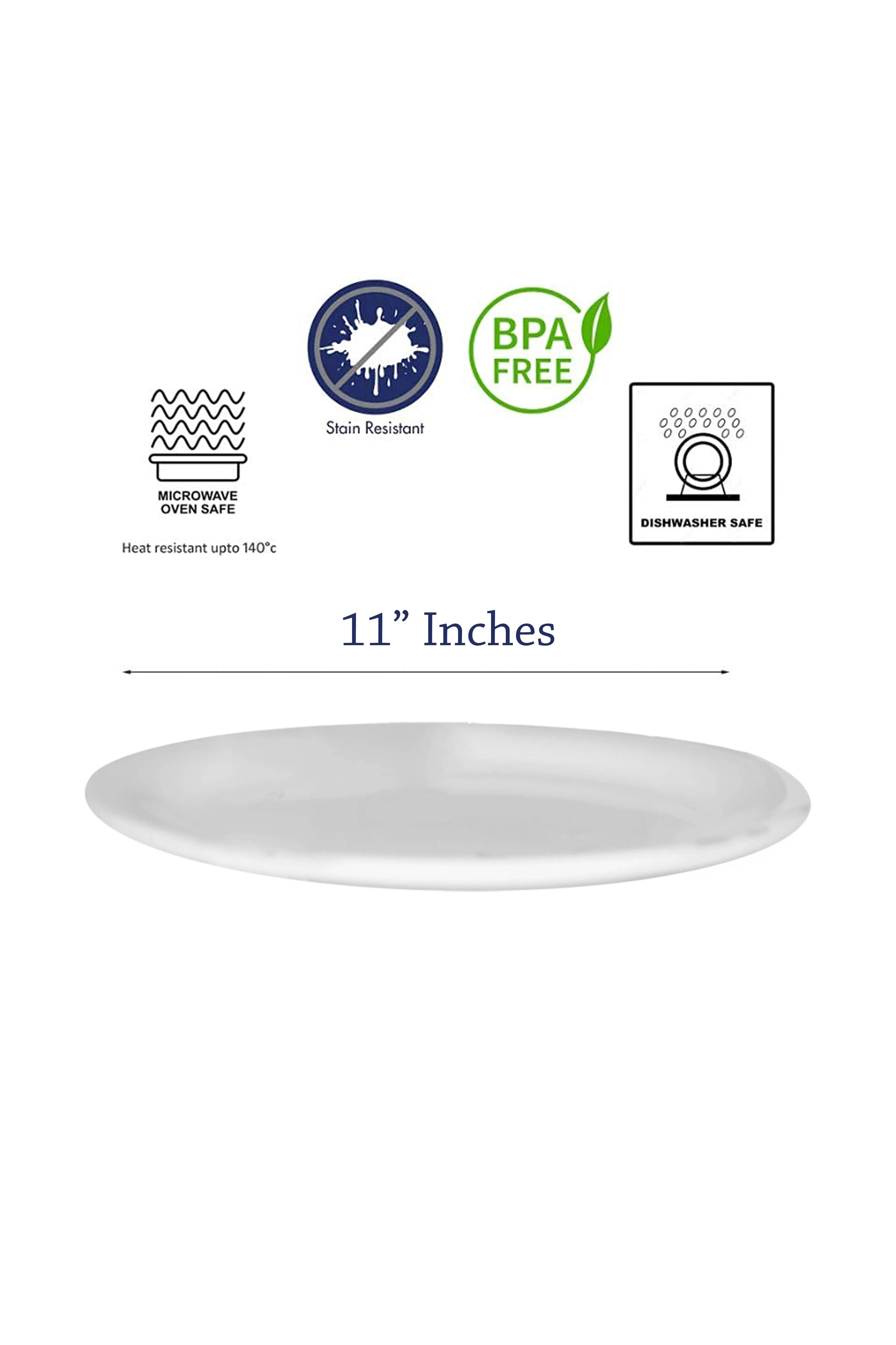 Exclusive 11" Dinner Plate Melamine Cute Mushroom. (4026)