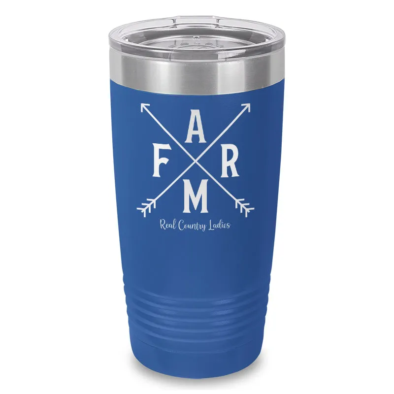 Farm Arrows Laser Etched Tumbler