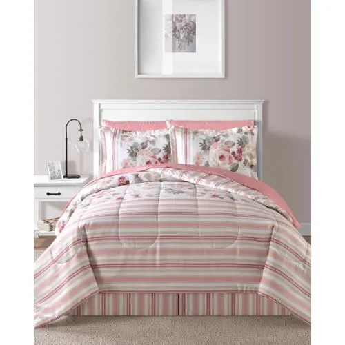 FiDEL California King Irene 8-piece Reversible King Comforter Set