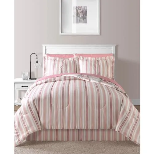 FiDEL California King Irene 8-piece Reversible King Comforter Set