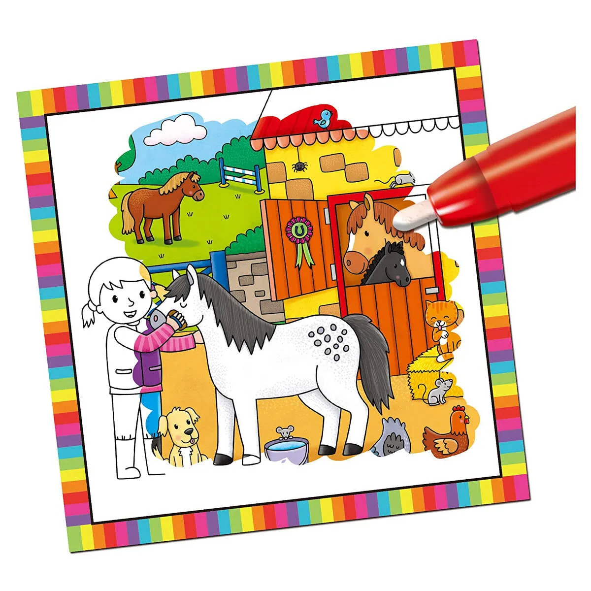 First Water Magic Baby Farm Animals Colouring Book
