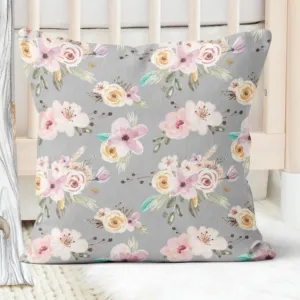 Floral Woodlands Nursery Pillow