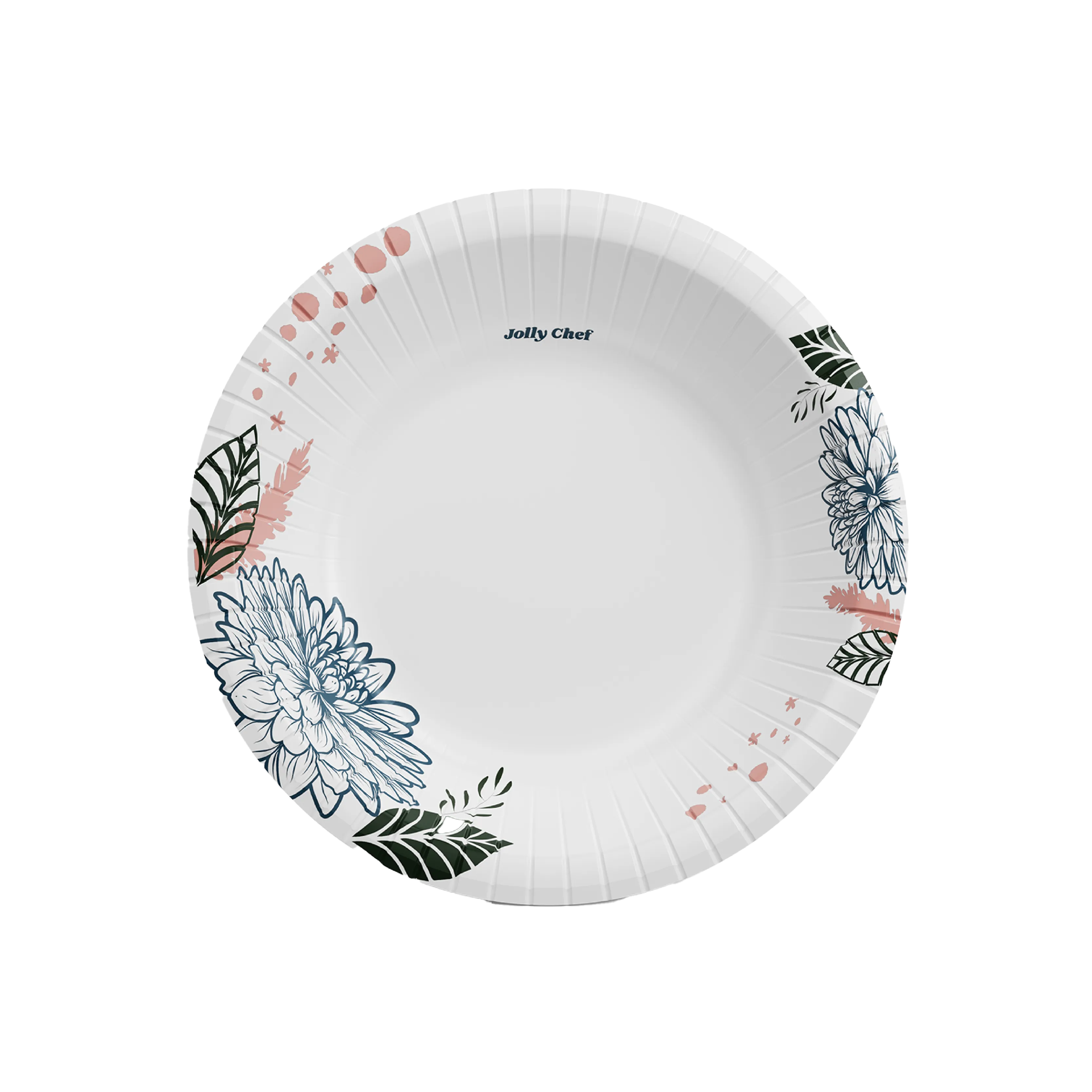 Flower Pattern Paper Plates