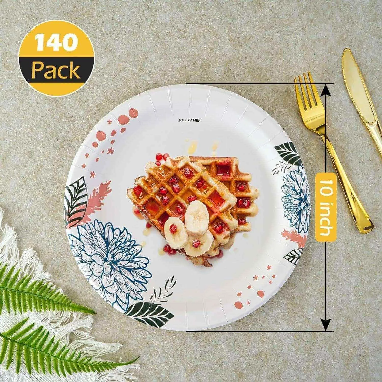Flower Pattern Paper Plates