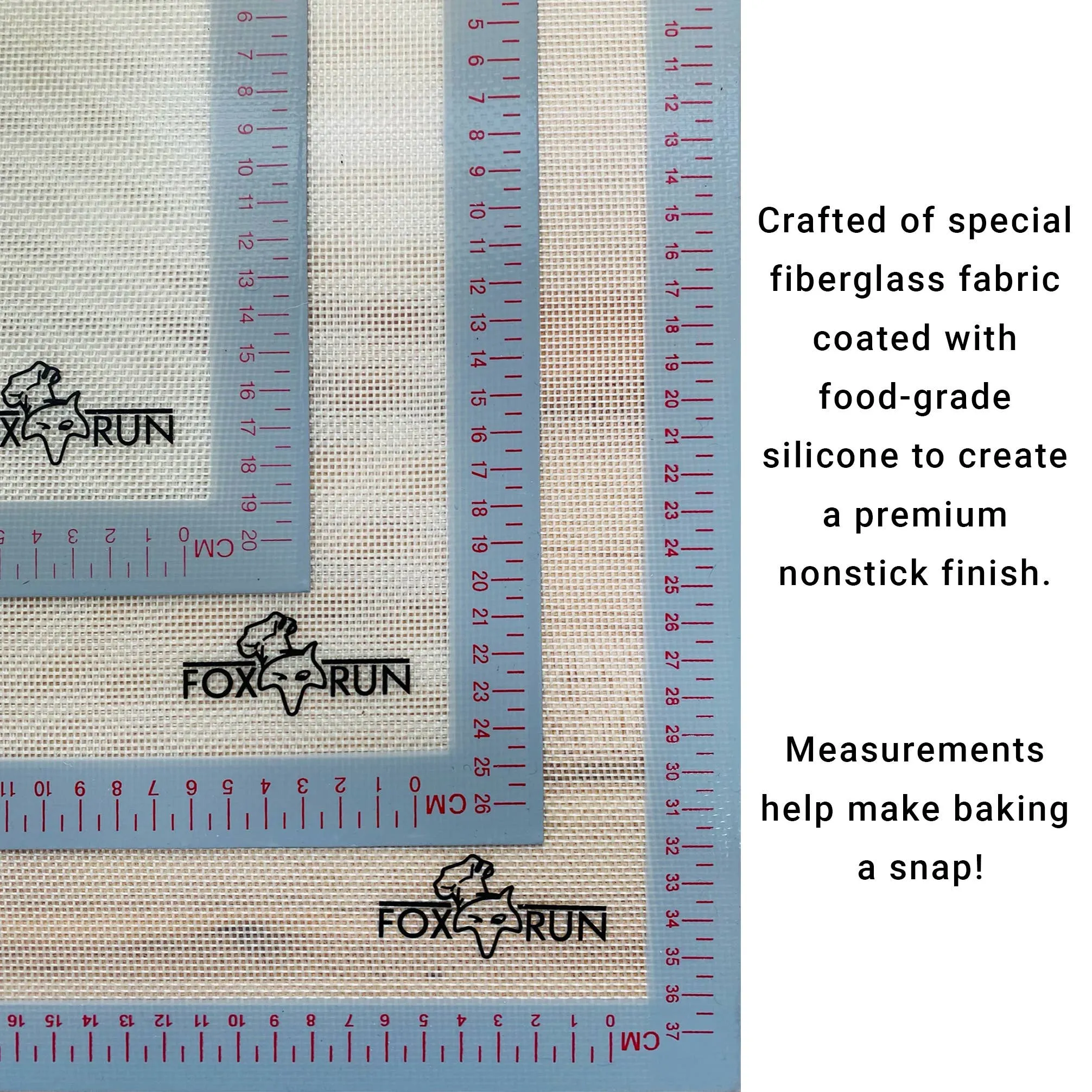 Fox Run Silicone Bake Mat, 16.5" x 11.75"