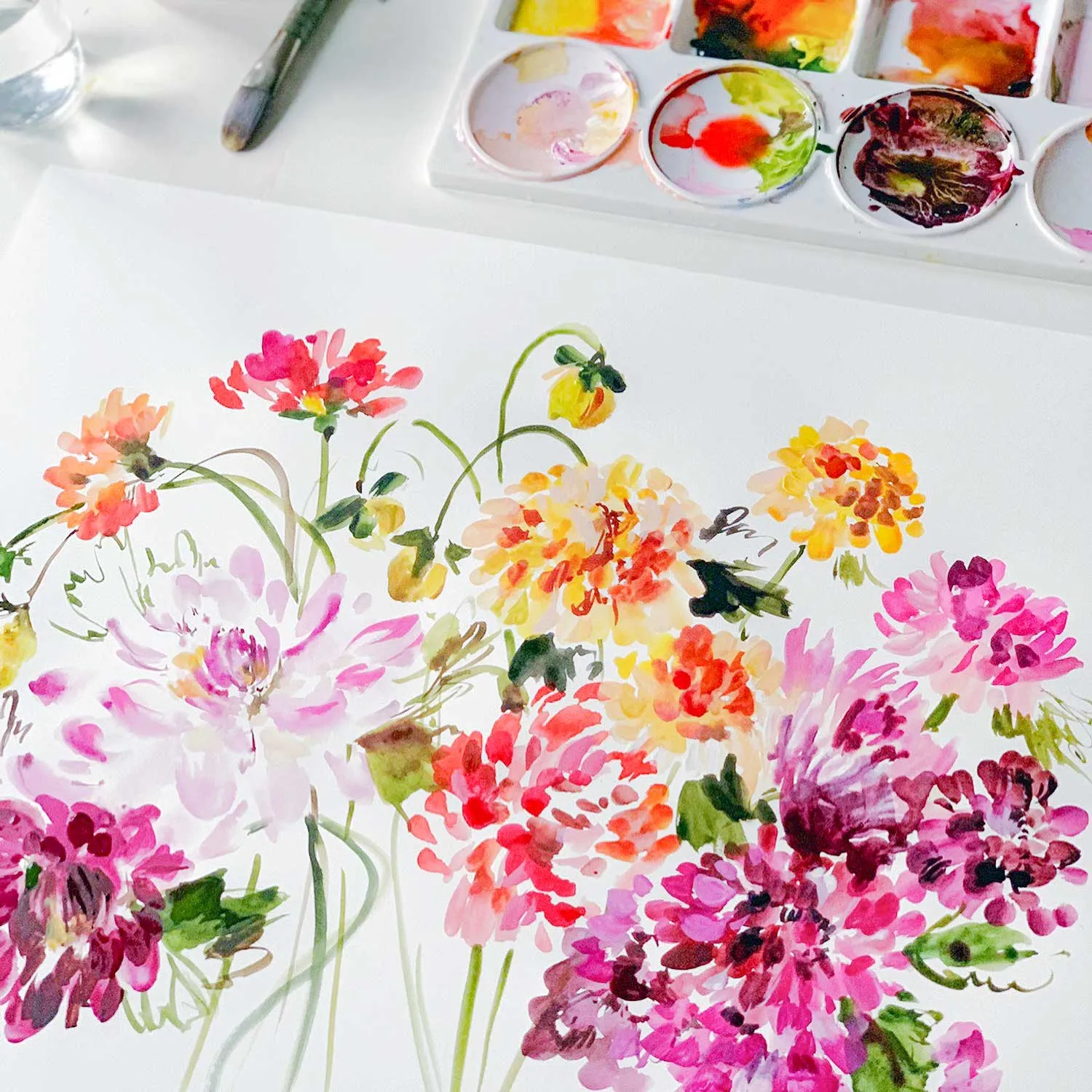 Garden Brights 7.5 inch Teal Melamine Salad Plate | Set of 6