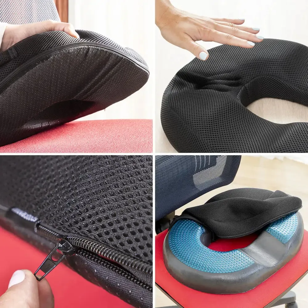 Gel & Bamboo Charcoal Cushion with Removable Cover Charnut Innovagoods