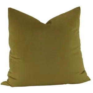 Gold Feather Aria Velvet Cushion - 55cm