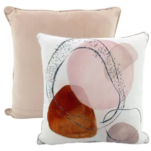 Golden Bespatter Velvet Cushion - 50cm x 50cm