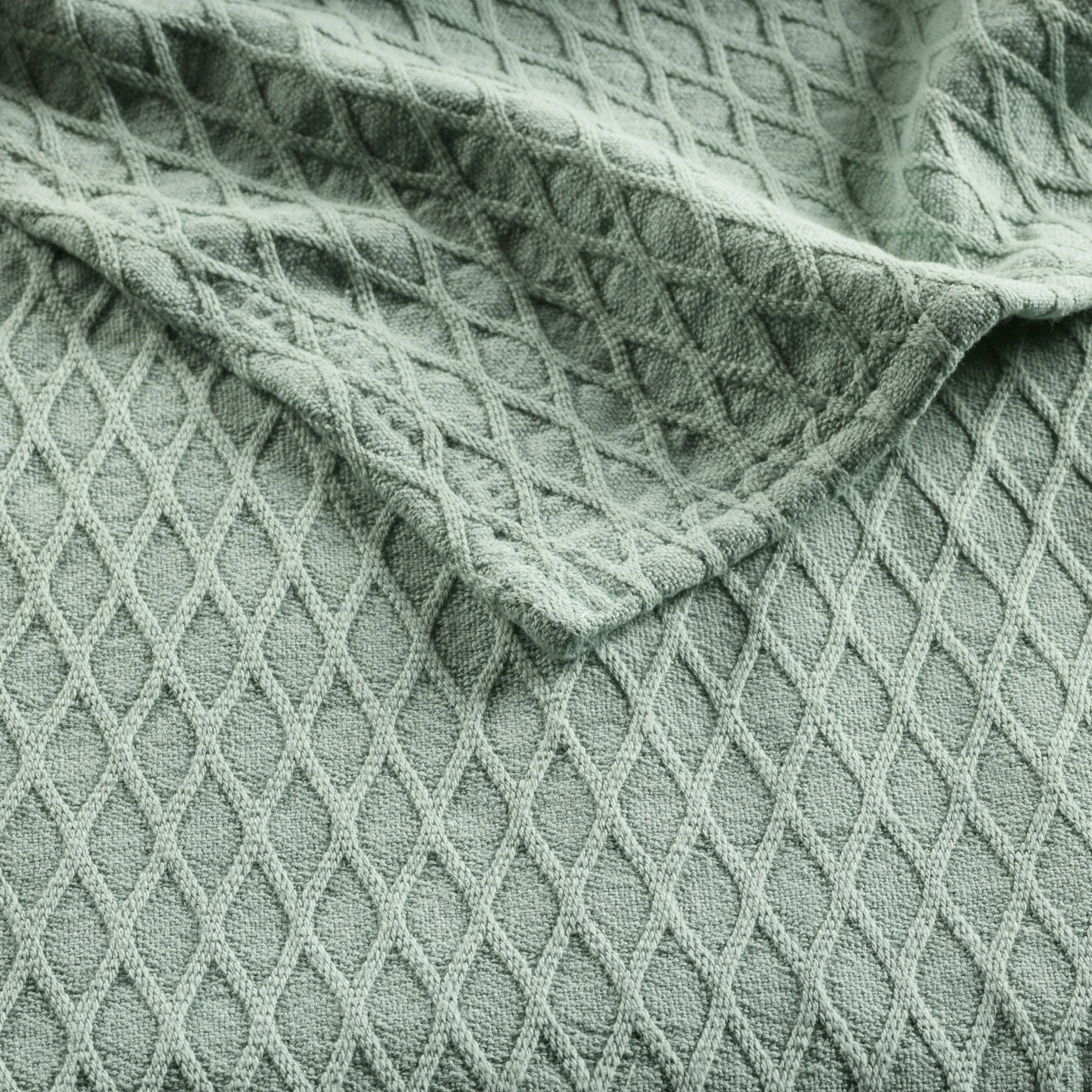 Gosford Cotton Blanket Sage