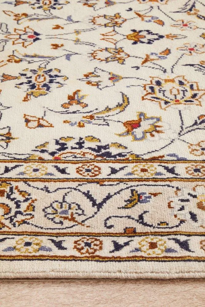 HAND KNOTTED PERSIAN RUG KASHAN 490X100CM