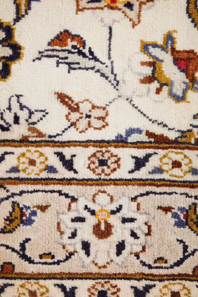HAND KNOTTED PERSIAN RUG KASHAN 490X100CM