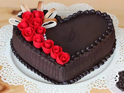 Heart Shape Cake Mould Non Stick  Steel 1 kg Cake Baking Tray ( 23cm)