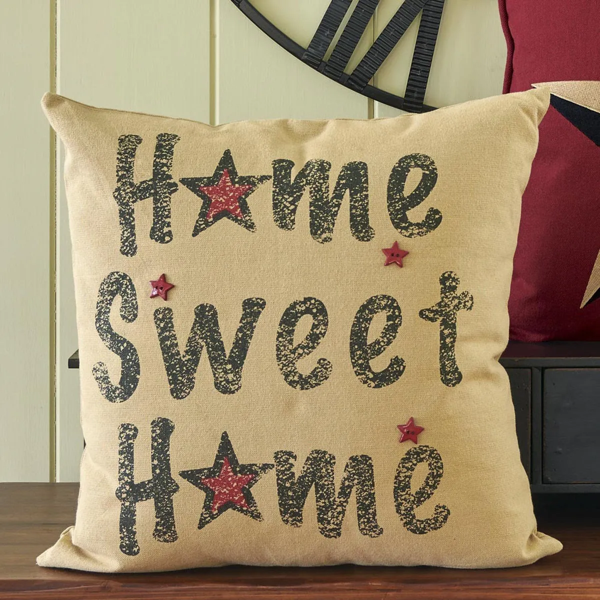 Home Sweet Hme Print Plw Cover - 20"Set of 2 Park Designs
