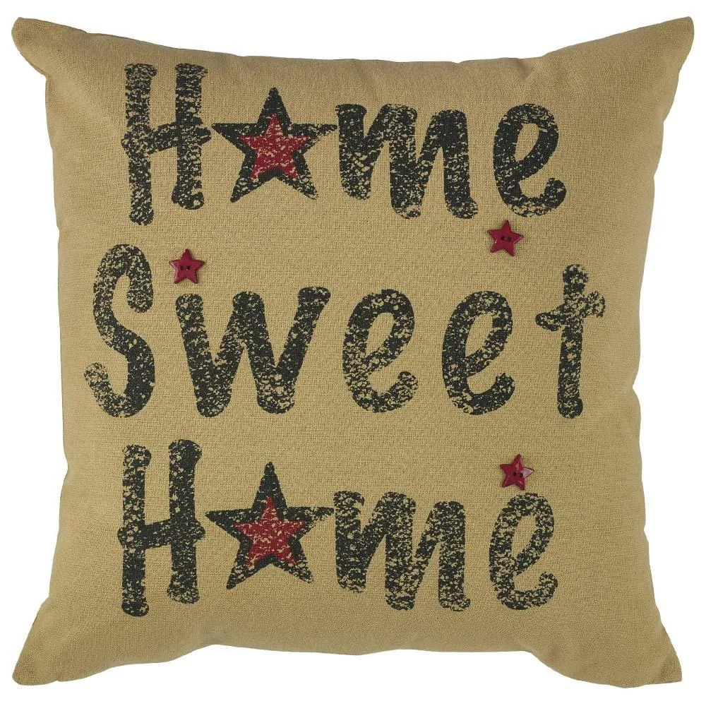 Home Sweet Hme Print Plw Cover - 20"Set of 2 Park Designs