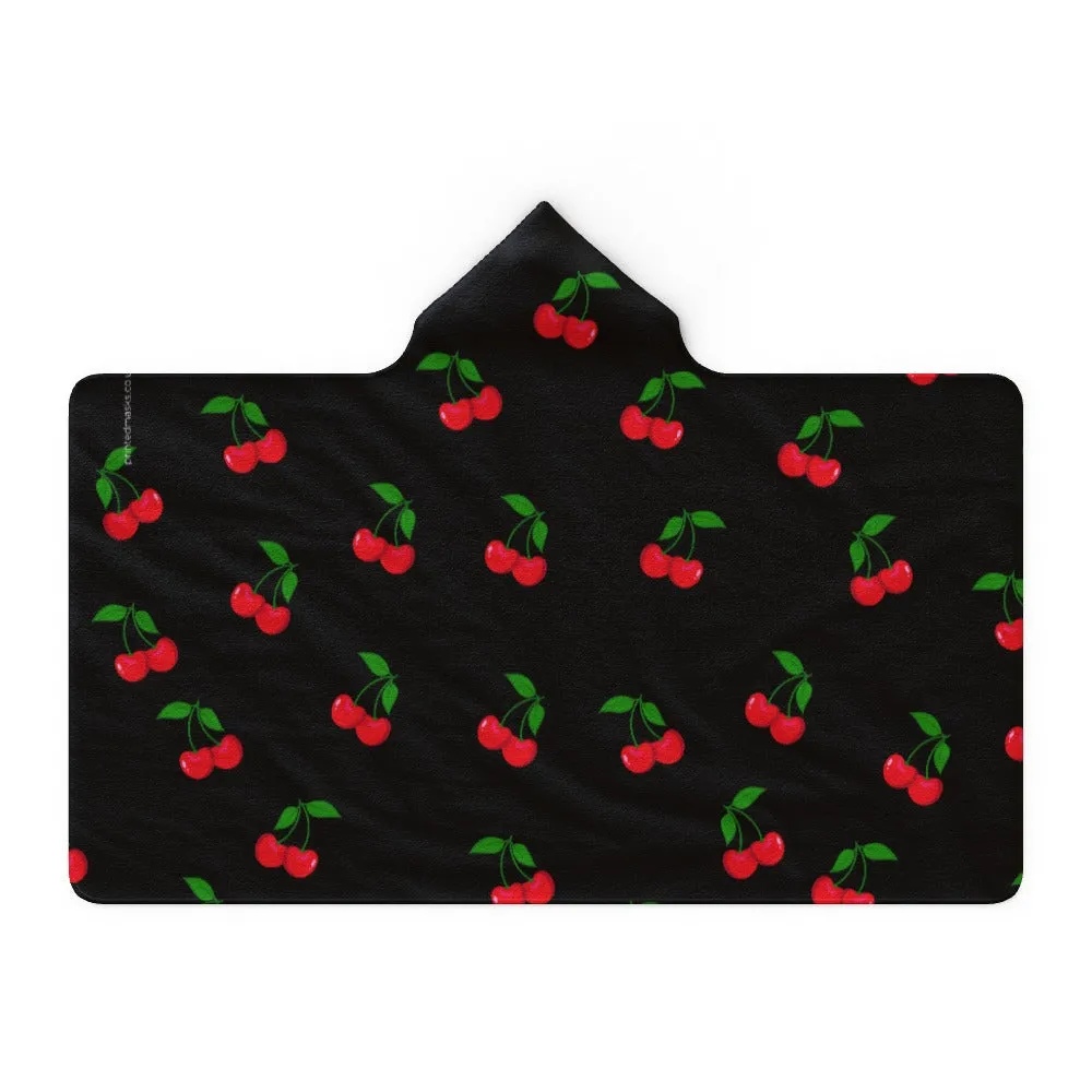 Hooded Blanket - Black Cherries