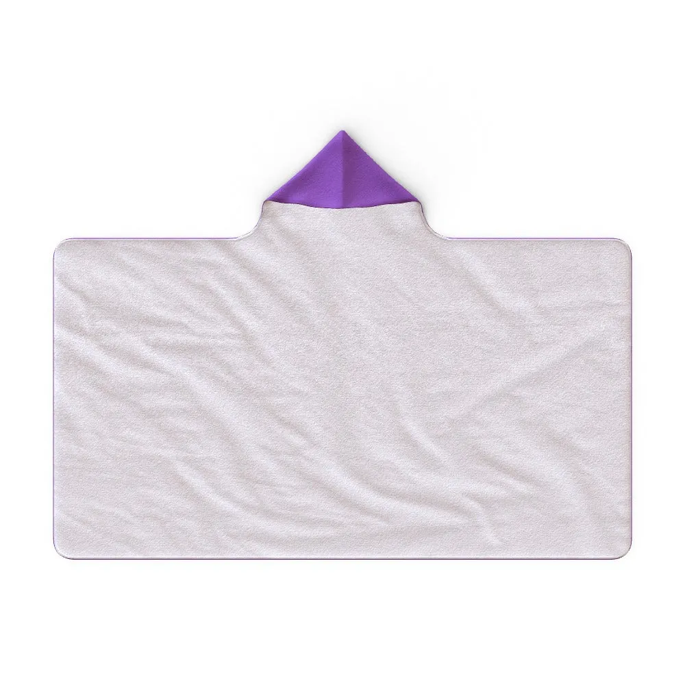 Hooded Blanket - Love you to the Moon - Purple