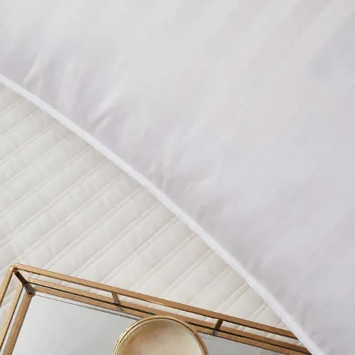 Hotel Grand White Down Cotton Damask Jumbo Pillow
