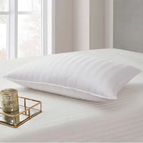 Hotel Grand White Down Cotton Damask Jumbo Pillow