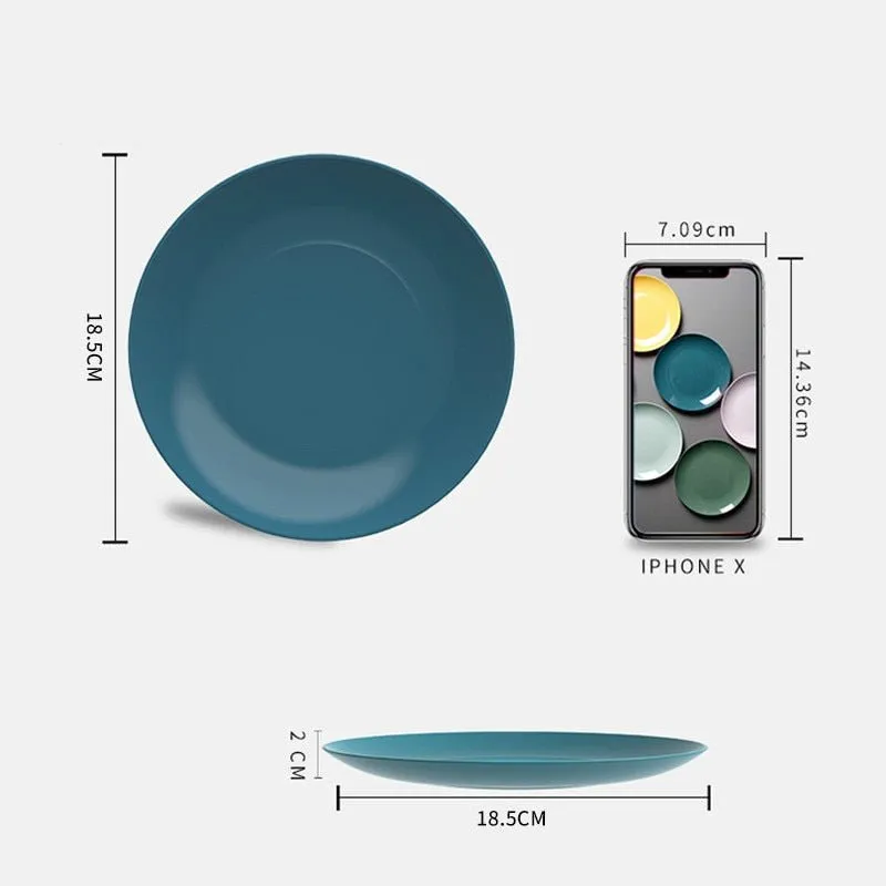 Imitation Porcelain Round Plastic Plate