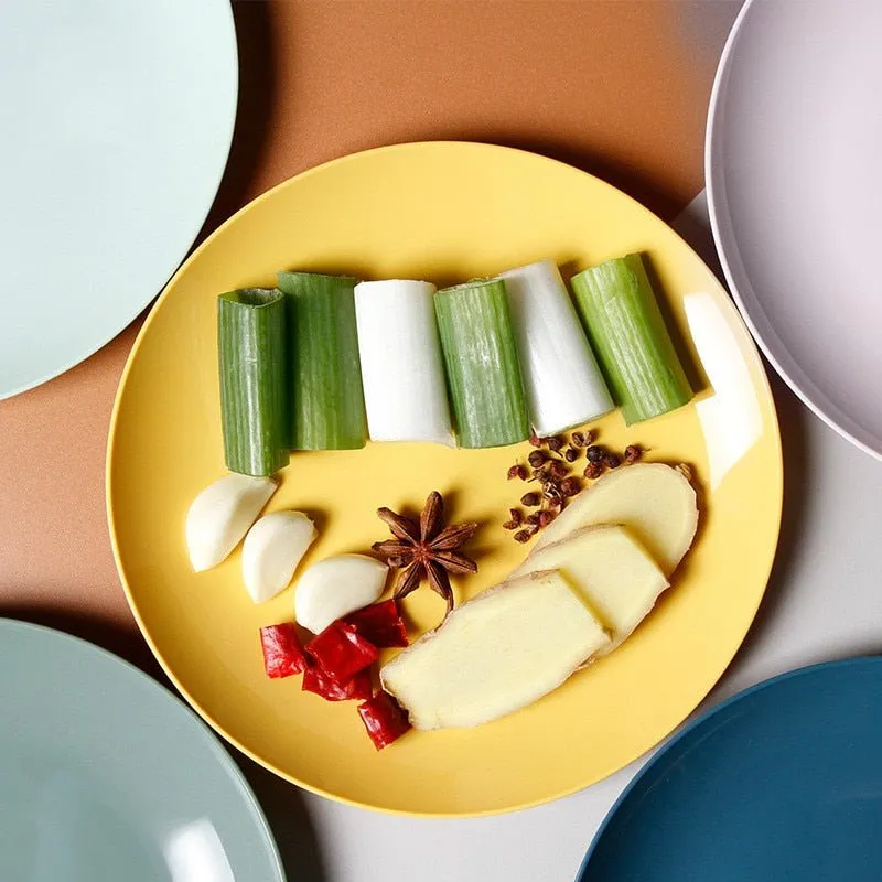Imitation Porcelain Round Plastic Plate