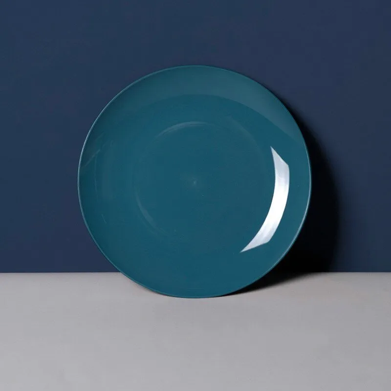 Imitation Porcelain Round Plastic Plate
