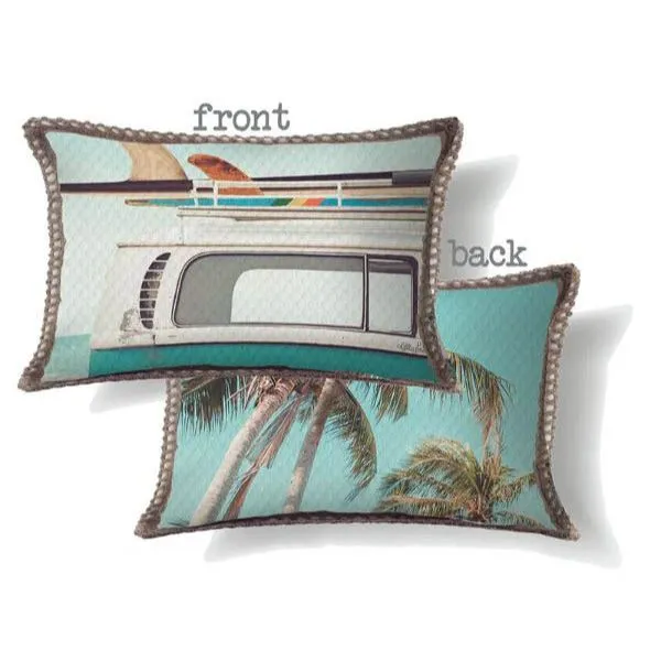 Indigo Shells Combi Cushion - 30cm x 50cm