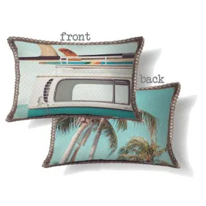 Indigo Shells Combi Cushion - 30cm x 50cm