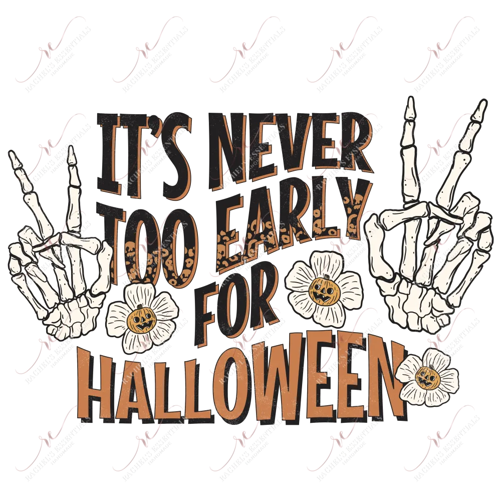 It’s never too early for halloween - clear cast decal