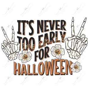 It’s never too early for halloween - clear cast decal