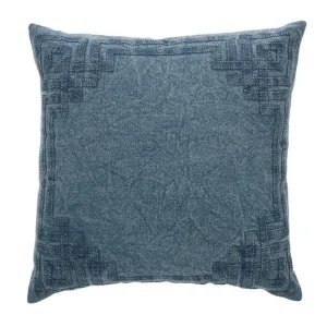 Jareth Navy Cotton Cushion - 50cm x 50cm