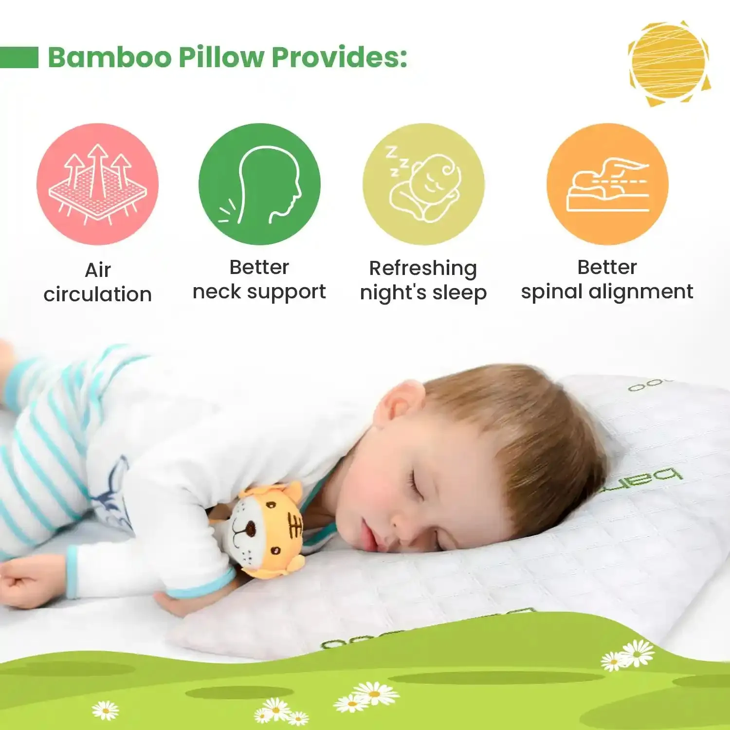Kid's Bamboo Pillow - Shredded Memory Foam