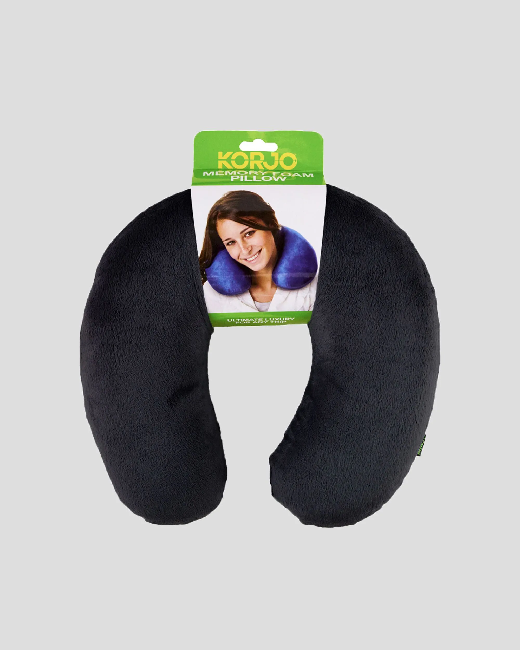 Korjo Memory Foam Pillow - Black