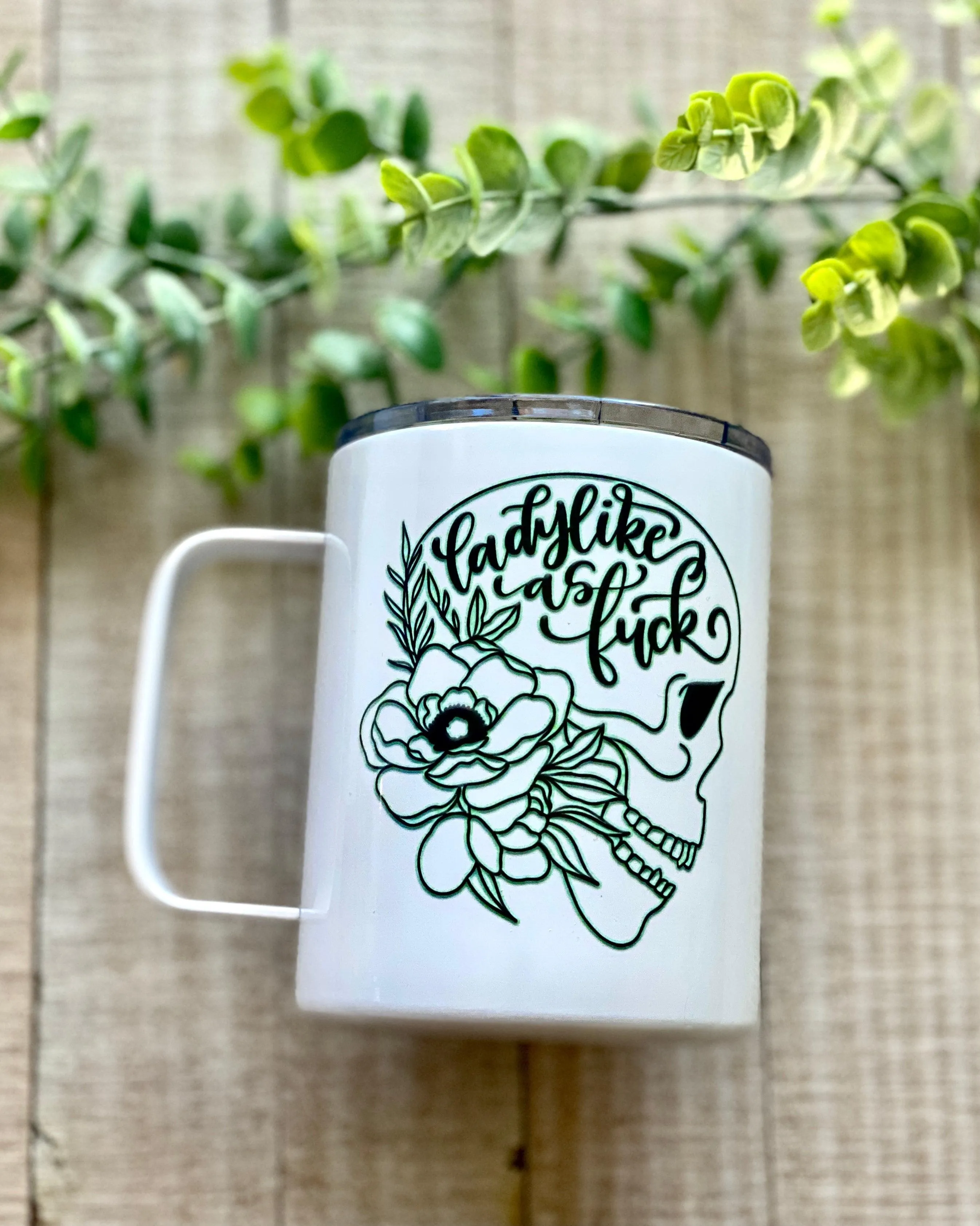 lady like as fuck | 12oz stainless steel mug