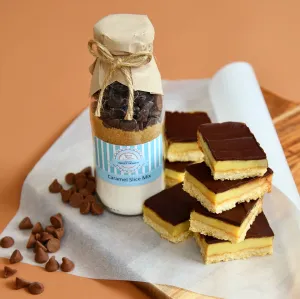 LARGE - Easy-to-bake - Caramel Slice Baking Mix in a Bottle: Large