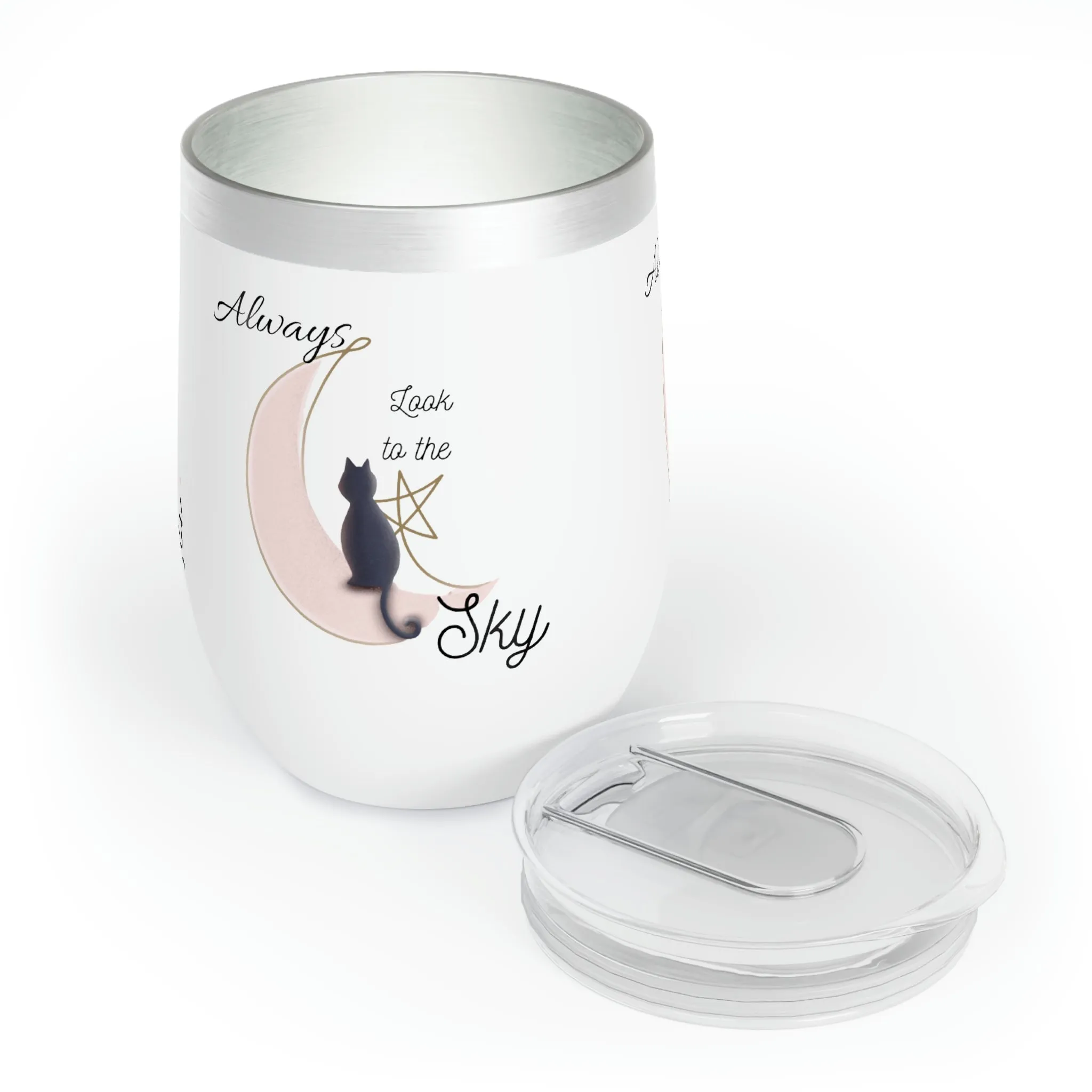 look to the sky Chill Wine Tumbler