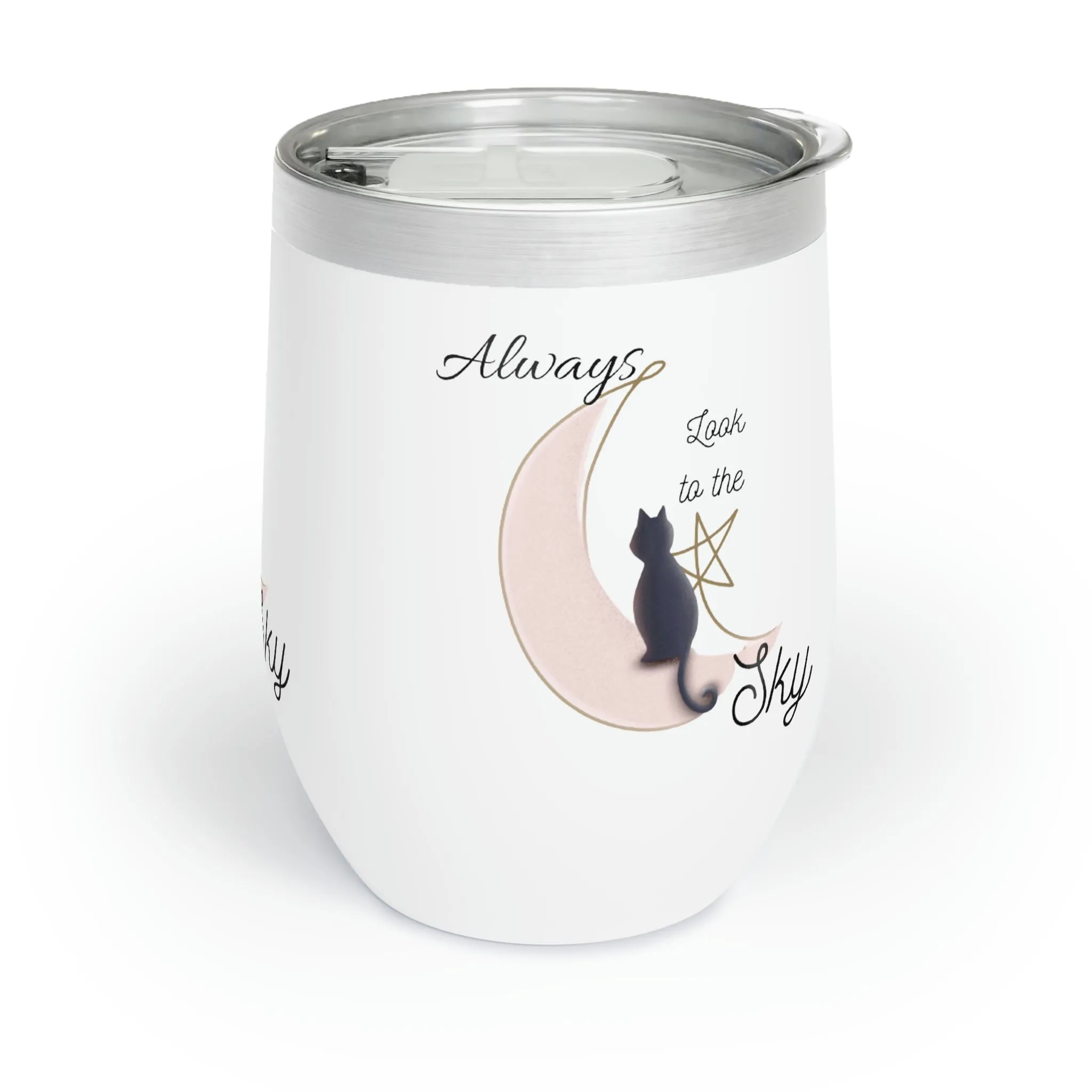 look to the sky Chill Wine Tumbler